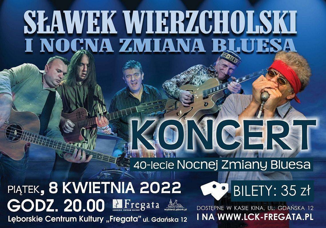 Grafika 1: 40-lecie Nocnej Zmiany Bluesa – koncert w Lęborku