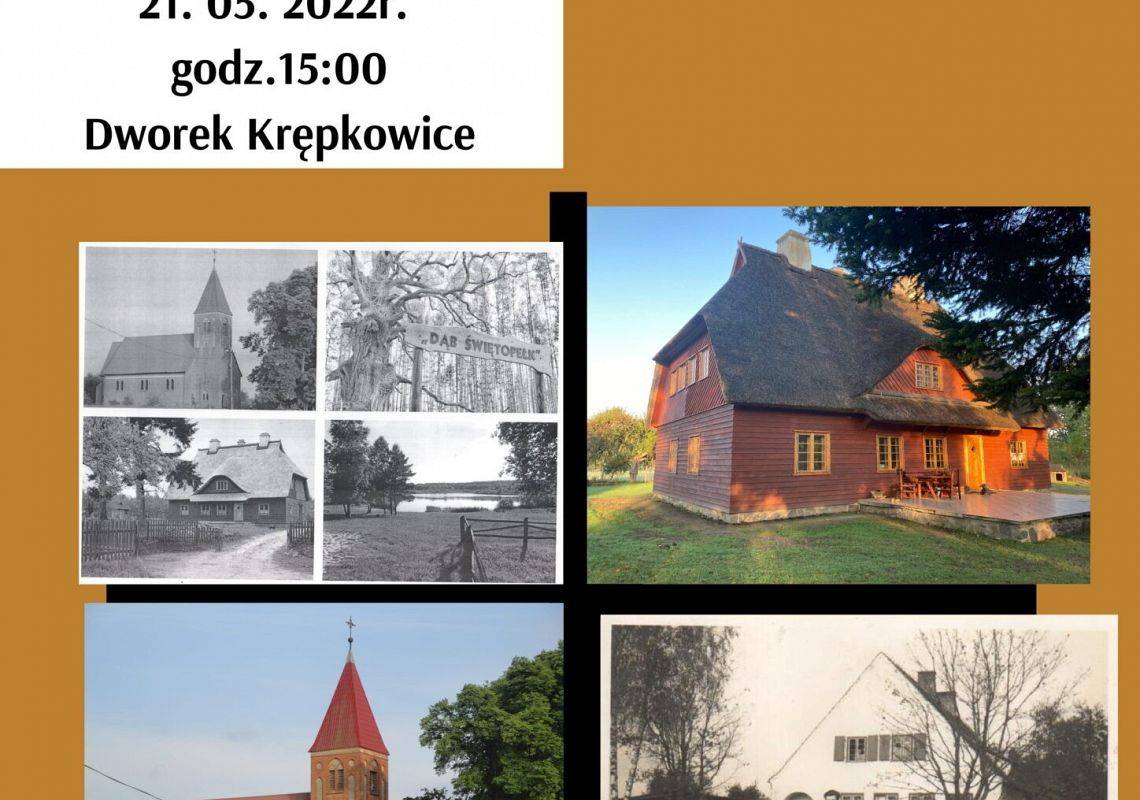 Grafika 1: “Krępkowice na przestrzeni wieków” poświęconą historii Krępkowic.