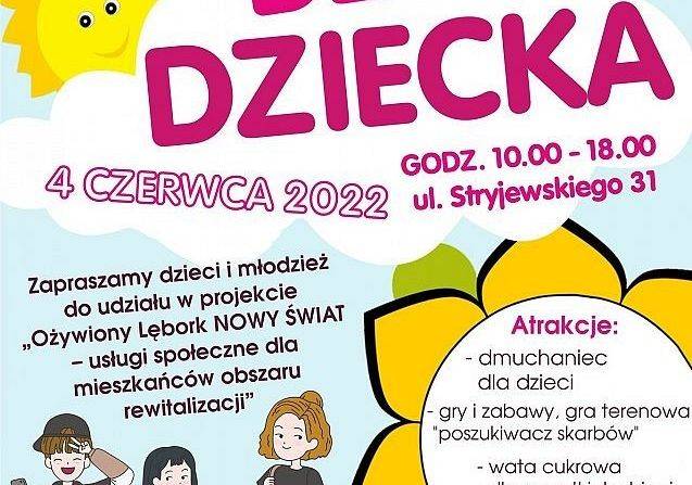 Grafika 1: Zapraszamy na Dzień Dzień w ramach projektu „Ożywiony Lębork – Nowy Świat”