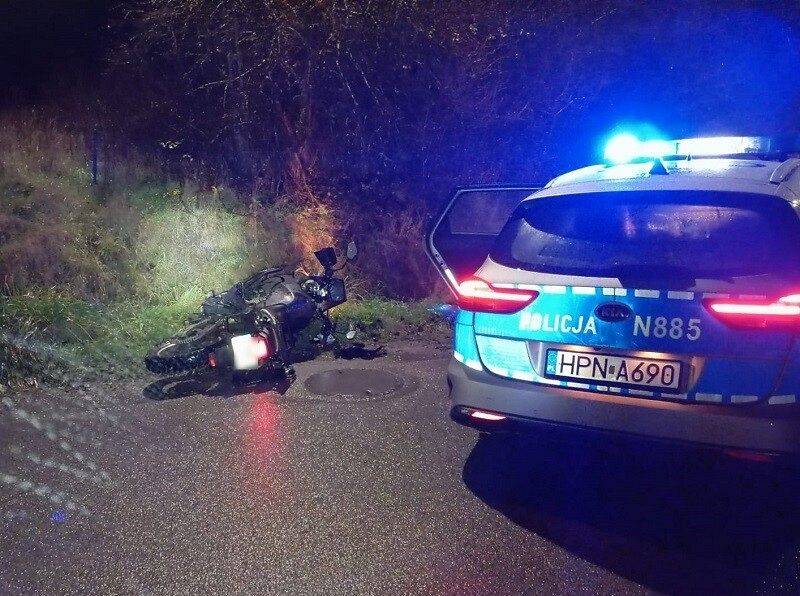 Grafika 1: Motocyklista nie zatrzymał się do kontroli i uciekał przed policjantami