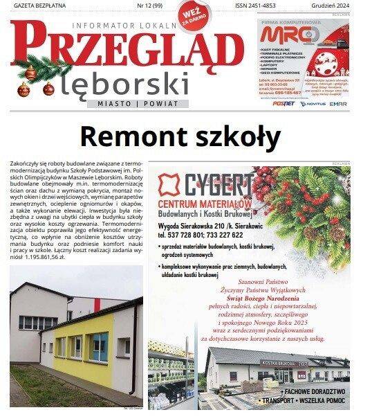 Grafika 1: Najnowsze wydanie Przeglądu lęborskiego - ostatnie wydanie w tym roku