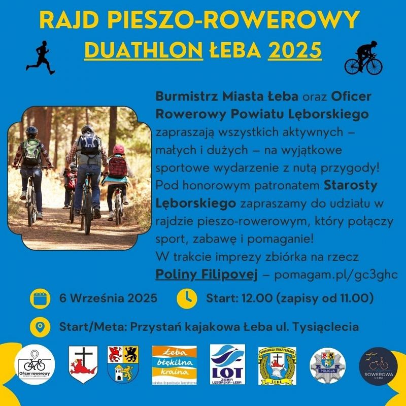 Grafika 1: Rowerowa Łeba zaprasza!