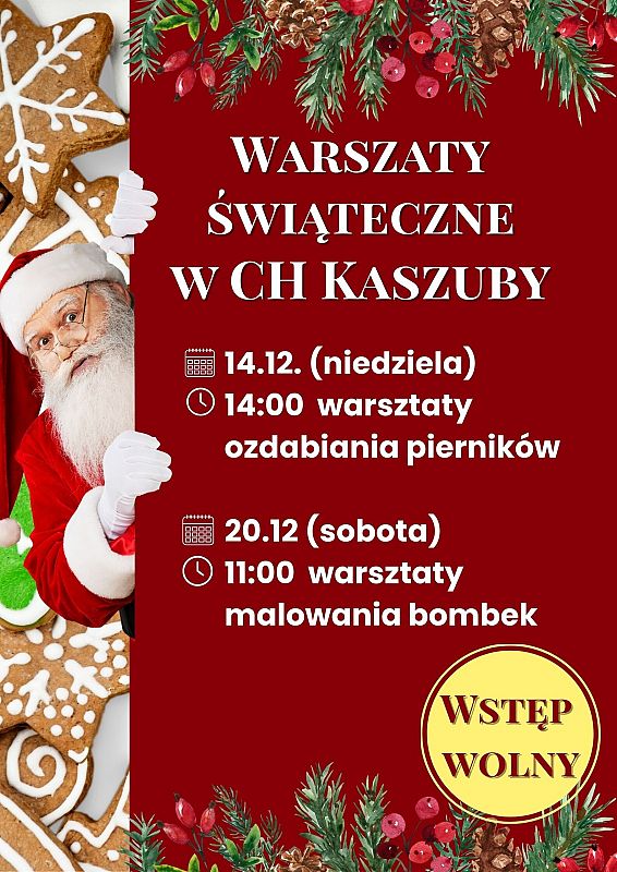 Grafika 1: Święta w Centrum Handlowym Kaszuby – będzie się działo!
