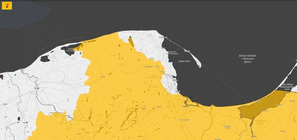 Grafika 1: UWAGA OSTRZEŻENIE METEOROLOGICZNE