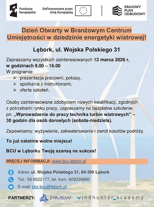 Grafika 1: Dzień Otwarty w Branżowym Centrum Umiejętności
