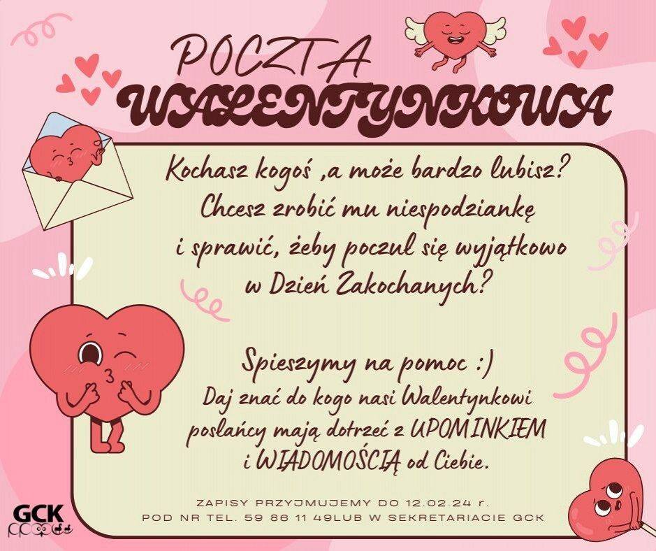 Grafika 1: Poczta Walentynkowa w Cewicach