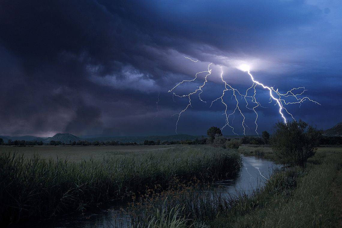 Grafika 1:  Ostrzeżenie meteorologiczne - upał i burze 