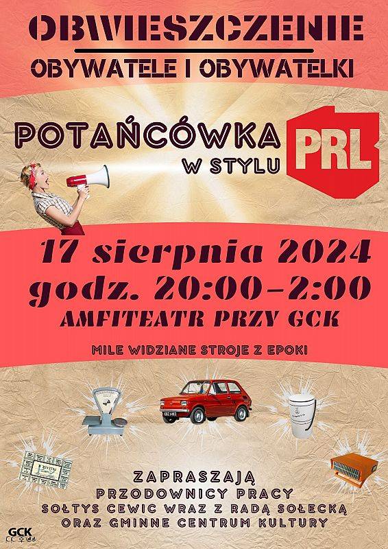 Grafika 1: Potańcówka w stylu czasów PRL