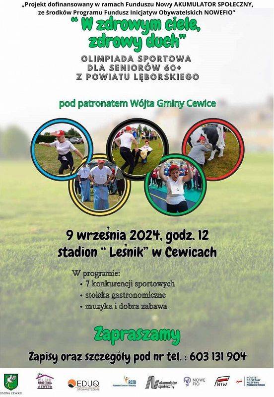Grafika 1: Olimpiada Sportowa dla Seniorów 60+