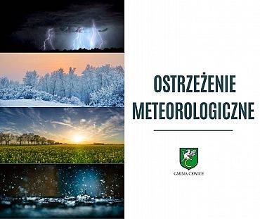 Ostrzeżenie meteorologiczne !!!