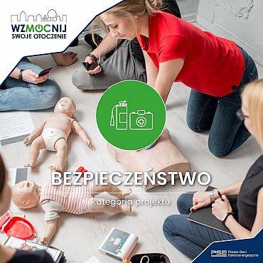 „Bezpieczna Łebunia – defibrylator AED i szkolenia z pierwszej pomocy dla mieszkańców”!