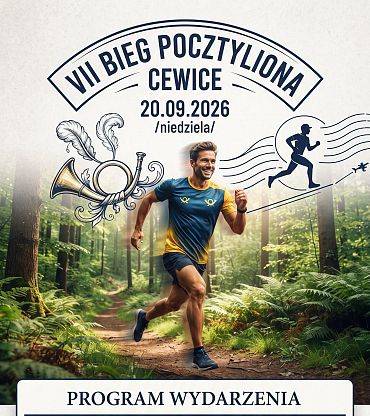 VII BIEG POCZTYLIONA Cewice 20.09.2026 /niedziela/ program