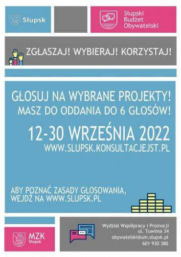Ostatnie dwa dni głosowania w ramach Słupskiego Budżetu Obywatelskiego!