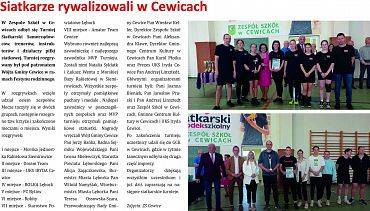 Siatkarze rywalizowali w Cewicach