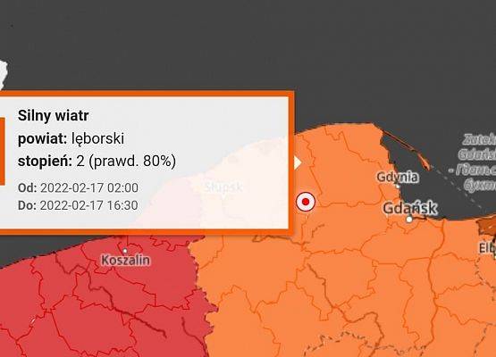 Grafika 1: Ostrzeżenie meteo !