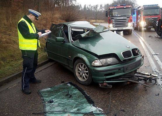 Grafika 2: Wypadek  na drodze z Osowa do Cewic