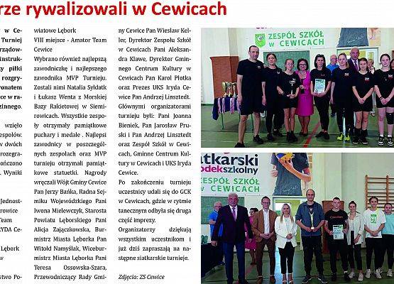 Grafika 10: Siatkarze rywalizowali w Cewicach