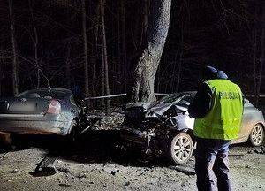 POLICJANCI WYJAŚNIAJĄ OKOLICZNOŚCI WYPADKU W RYBKACH grafika