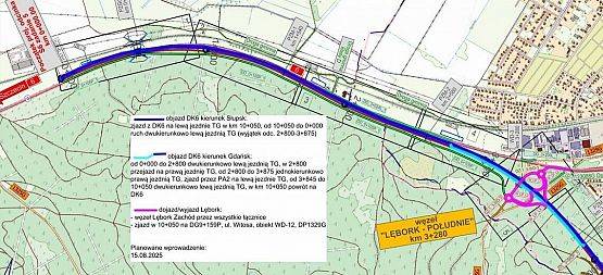 Grafika 1: Zmiany w organizacji ruchu w związku z budową drogi ekspresowej S6