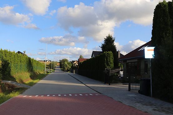 Grafika 5: Budowa dróg na ulicy Myśliwskiej, Spokojnej i Topolowej w miejscowości Cewice zakończona