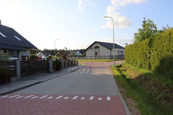 Grafika 3: Budowa dróg na ulicy Myśliwskiej, Spokojnej i Topolowej w miejscowości Cewice zakończona