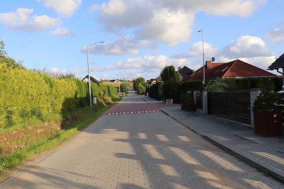 Grafika 1: Budowa dróg na ulicy Myśliwskiej, Spokojnej i Topolowej w miejscowości Cewice zakończona