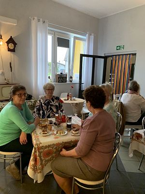 Grafika 4: Kawa Sąsiedzka jak za dawnych lat w Domu Kultury w Maszewie- filii GCK Cewice