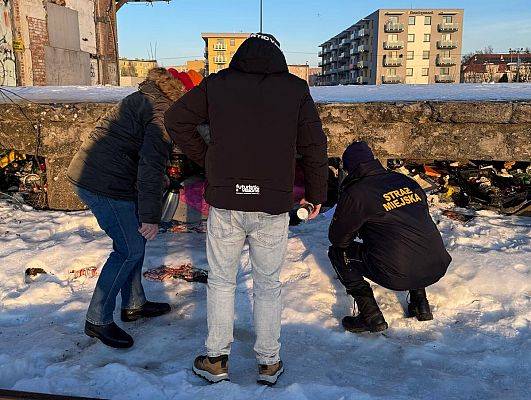 Grafika 1: Pomoc dla bezdomnych podczas mrozów