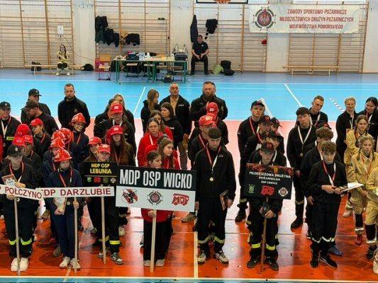 Grafika 4: II Wojewódzkie Halowe Zawody Sportowo-Pożarnicze MDP w Drewnicy