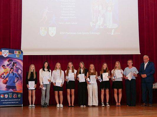 XXVI GALA SPORTU SZKOLNEGO POWIATU LĘBORSKIEGO ZA NAMI grafika