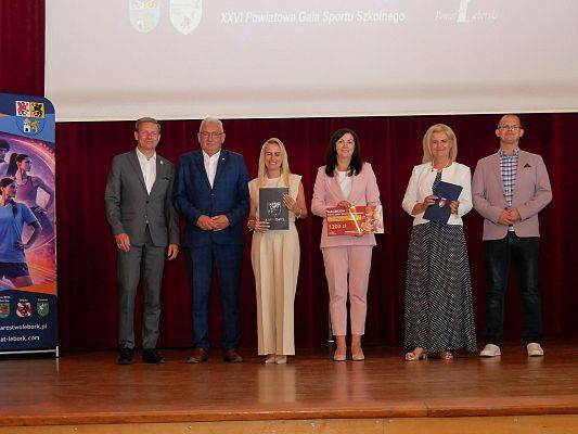 XXVI GALA SPORTU SZKOLNEGO POWIATU LĘBORSKIEGO ZA NAMI grafika