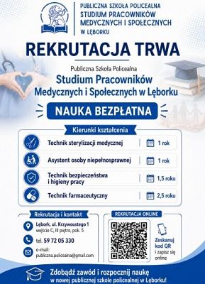 Grafika 2: Nowa publiczna szkoła policealna w Lęborku.
